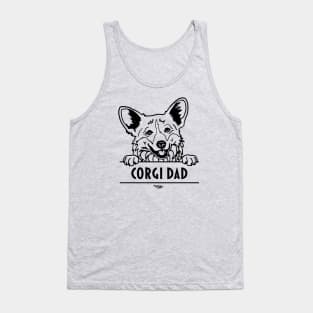 Corgi Dad Illustration Tank Top